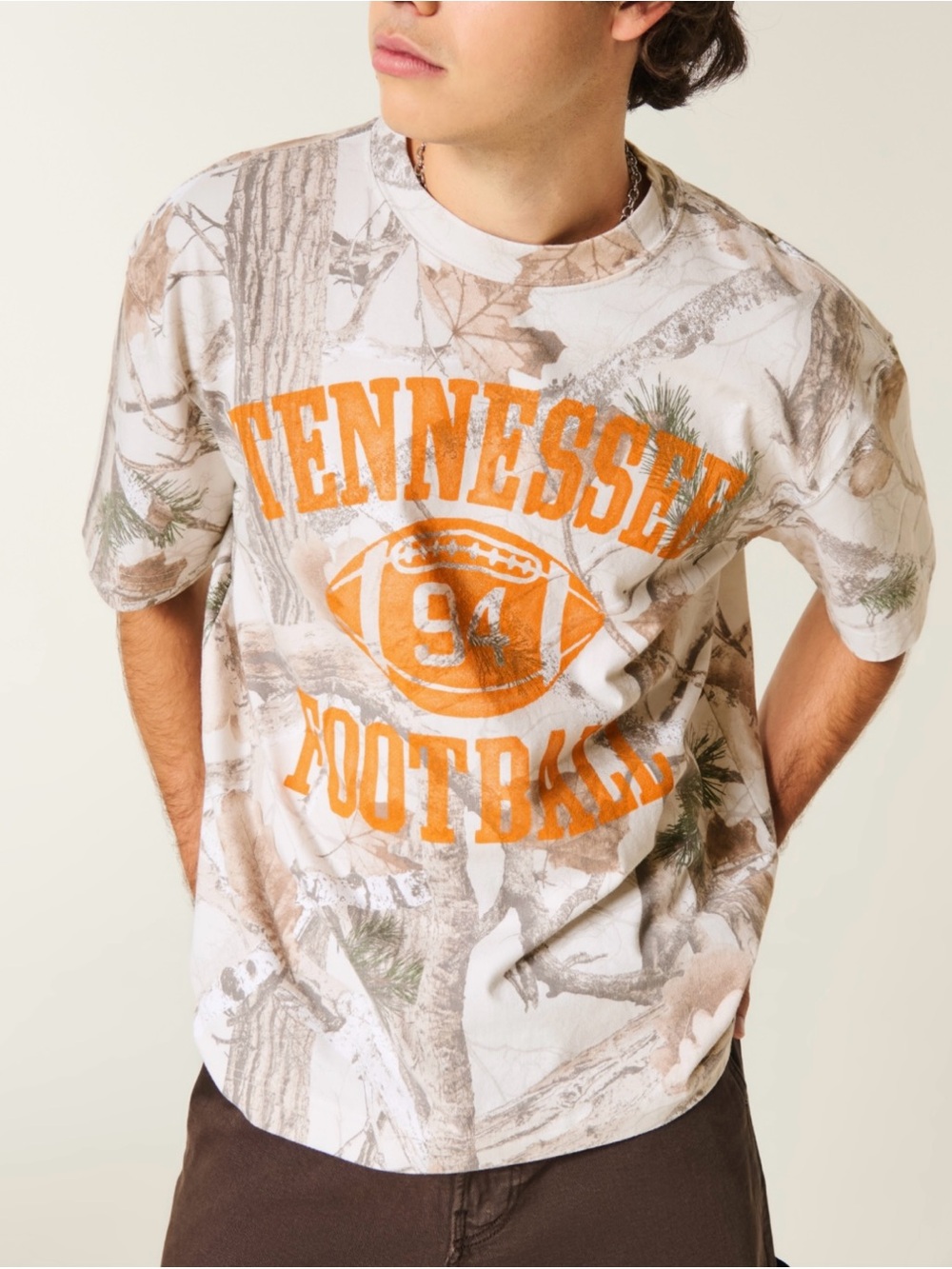 Like New Hollister Tennessee Football Camo Tee